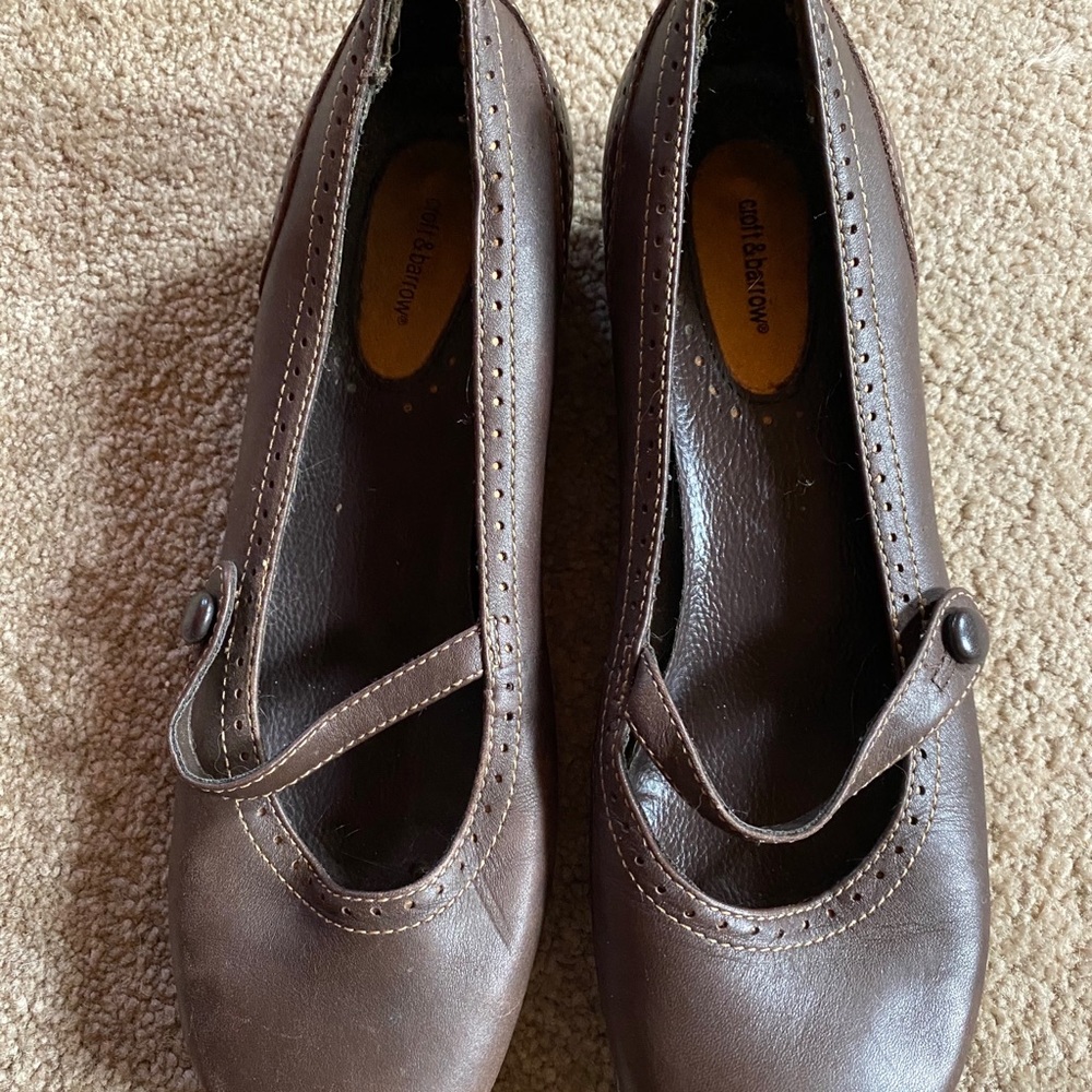 Brown Leather Slip On Shoes
